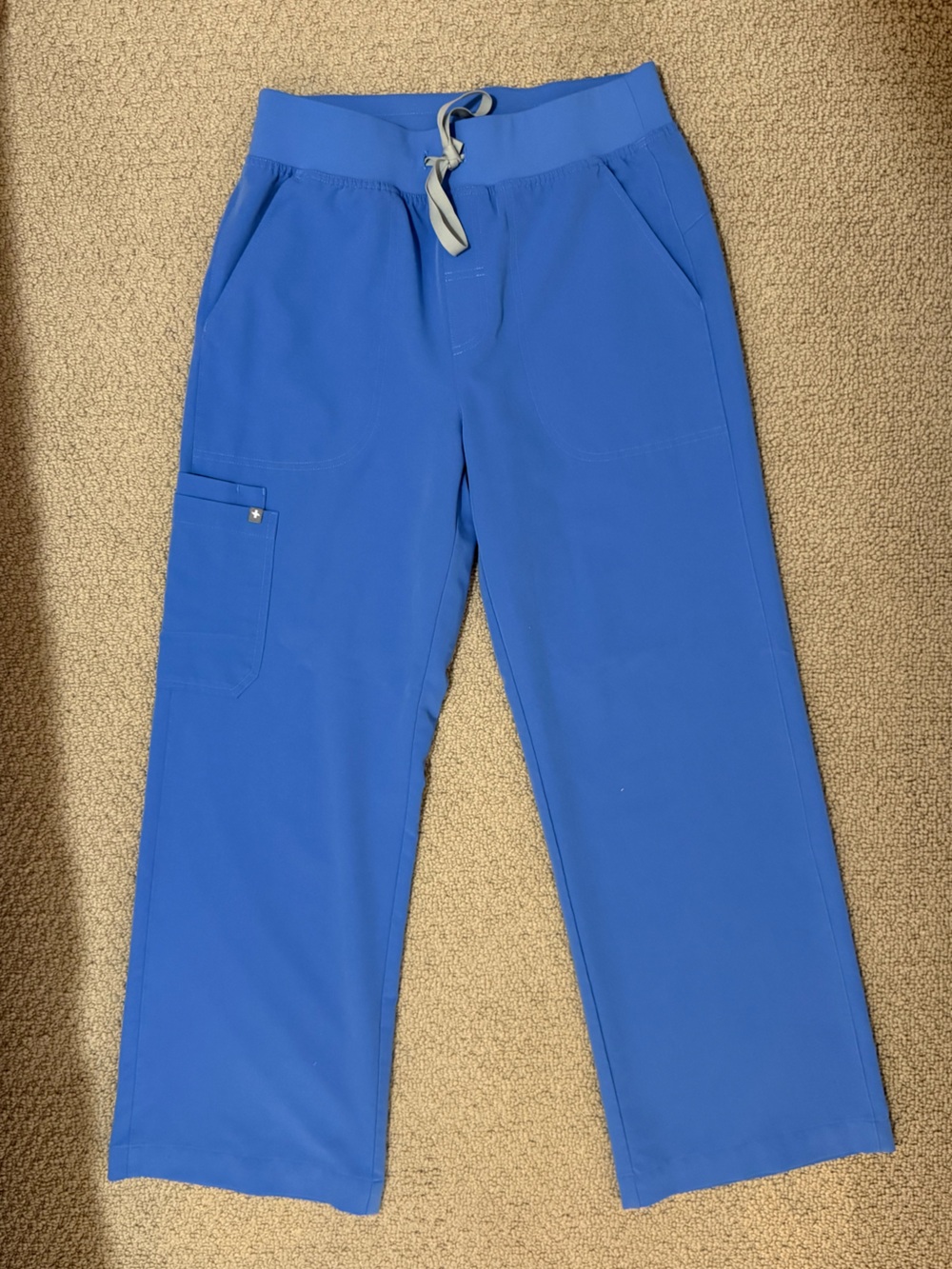 Figs Ceil Blue High Waisted Isabel Wide Leg - Scrub Pant